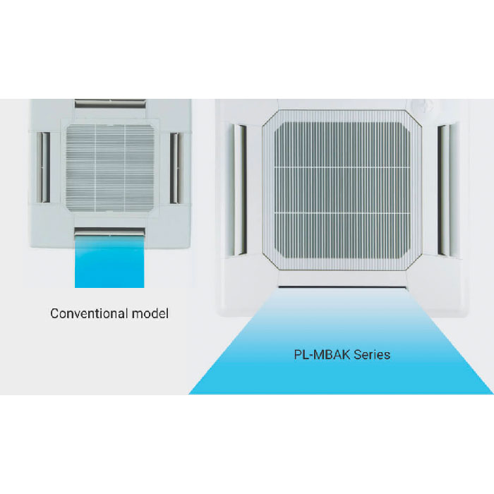 Mitsubishi Electric AC Cassette Non Inverter 4-Way PL-M Series 2 PK - PL M18BAK